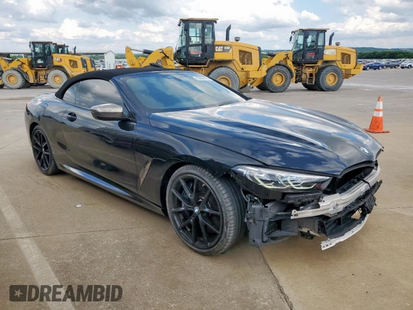2019 BMW 8 Series M850i xDrive with VIN WBAFY4C5XKBX29810, listed as a Copart auction lot 53938185 with 14,943 mi miles and Clean Title. Bid and sale history available at carsss.com. Image 4.