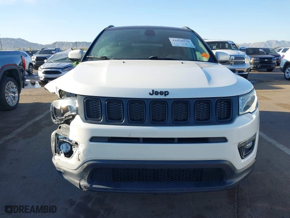 2020 Jeep Compass Latitude with VIN 3C4NJDBBXLT203932, listed as a IAAI auction lot 41830978 with 49,421 mi miles. Bid and sale history available at carsss.com. Image 12.