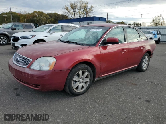 2007 Ford Five Hundred SEL with VIN 1FAHP24127G159090, listed as a Copart auction lot 77440244 with 0 mi miles and Salvage Title. Bid and sale history available at carsss.com. Image 1.
