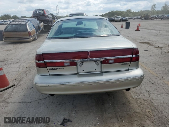 1997 Lincoln Continental with VIN 1LNLM97V7VY731116, listed as a Copart auction lot 67058894 with 0 mi miles and Salvage Title. Bid and sale history available at carsss.com. Image 6.
