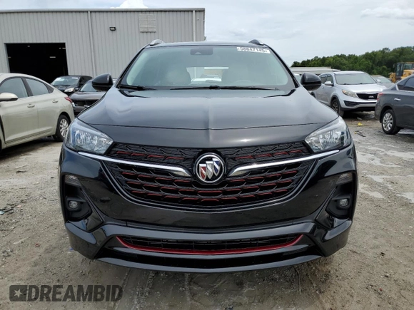 2021 Buick Encore GX Select with VIN KL4MMDS26MB170752, listed as a Copart auction lot 58847145 with 26,631 mi miles and Salvage title. Bid and sale history available at DreamBid. Image 5.