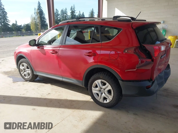 2015 Toyota RAV4 LE with VIN JTMBFREV7FJ034732, listed as a IAAI auction lot 42050858 with 45,749 mi miles. Bid and sale history available at carsss.com. Image 3.