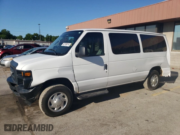 2010 Ford Econoline Passenger XL with VIN 1FMNE1BW2ADA11991, listed as a Copart auction lot 63758014 with 32,785 mi miles and Salvage Title. Bid and sale history available at DreamBid. Image 1.