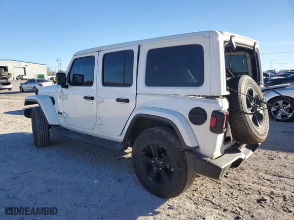 2019 Jeep Wrangler Unlimited Sahara with VIN 1C4HJXEGXKW651960, listed as a Copart auction lot 84255444 with 61,982 mi miles and Salvage Title. Bid and sale history available at carsss.com. Image 2.