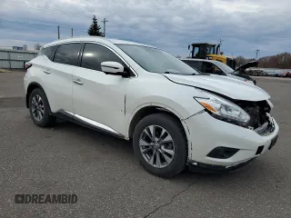 2017 Nissan Murano S with VIN 5N1AZ2MG8HN195563, listed as a Copart auction lot 54349325 with 210,486 mi miles and Non Repairable. Bid and sale history available at carsss.com. Image 4.