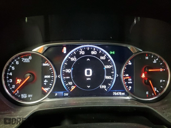 2019 Chevrolet Blazer RS with VIN 3GNKBJRS3KS684817, listed as a Copart auction lot 60059215 with 75,478 mi miles and Clean title. Bid and sale history available at DreamBid. Image 9.