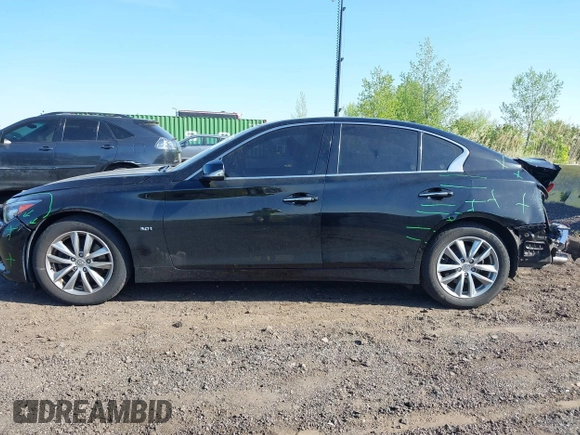 2016 Infiniti Q50 with VIN JN1EV7AR2GM341323, listed as a IAAI auction lot 42132950 with 104,943 mi miles and . Bid and sale history available at DreamBid. Image 14.