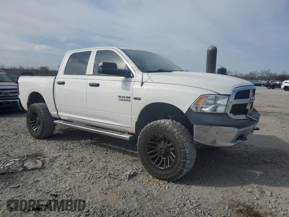 2018 Ram 1500 Express with VIN 1C6RR7KT4JS138957, listed as a Copart auction lot 47452195 with 102,734 mi miles and Salvage title. Bid and sale history available at DreamBid. Image 4.