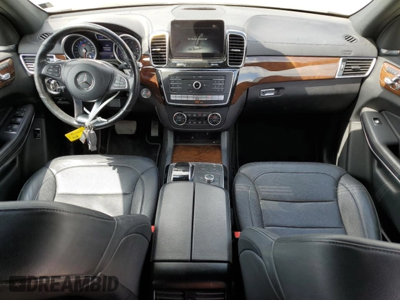 2017 Mercedes-Benz GLS 550 with VIN 4JGDF7DE8HA882714, listed as a Copart auction lot 54639624 with 49,890 mi miles and Salvage Title. Bid and sale history available at DreamBid. Image 8.