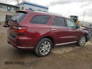 2017 Dodge Durango Citadel z VIN 1C4SDJET5HC903955, wystawiony jako Copart lot #87325694 z przebiegiem 140 852 mil mil oraz Szkoda całkowita • Salvage title. Historia ofert i sprzedaży dostępna na DreamBid. Obrazek 3.