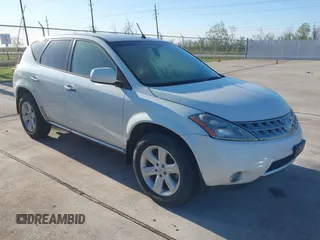 2007 Nissan Murano SL with VIN JN8AZ08T37W518771, listed as a IAAI auction lot 41847803 with 121,054 mi miles and . Bid and sale history available at carsss.com. Image 1.