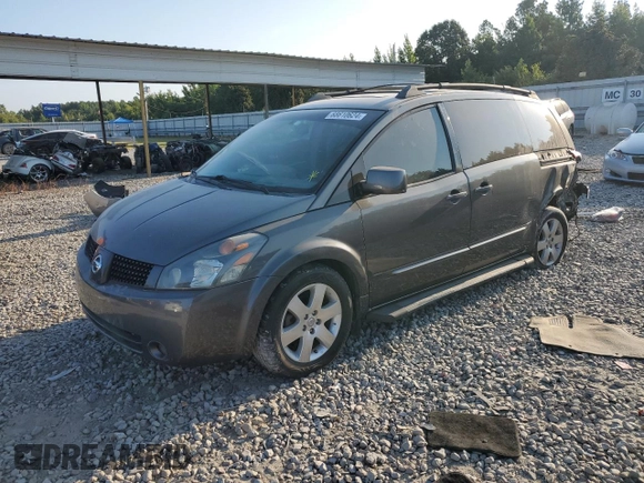 2005 Nissan Quest SE with VIN 5N1BV28U25N127447, listed as a Copart auction lot 68610624 with 0 mi miles and Salvage Title. Bid and sale history available at carsss.com. Image 1.