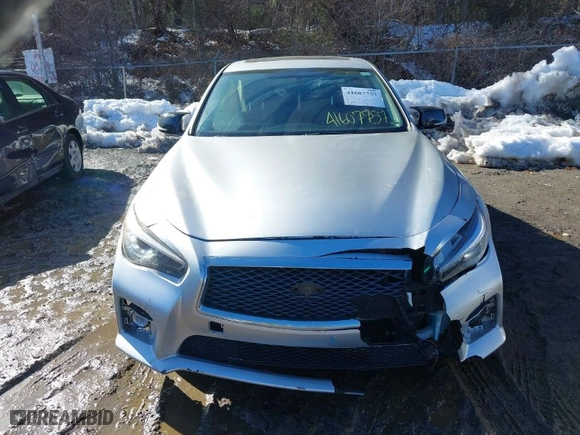 2017 Infiniti Q50 3.0t Premium with VIN JN1EV7AP3HM734280, listed as a IAAI auction lot 41607757 with 50,435 mi miles. Bid and sale history available at carsss.com. Image 12.