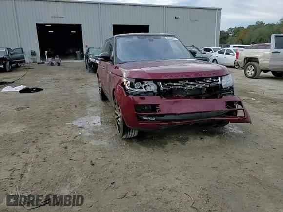 2017 Land Rover Range Rover with VIN SALGS5FE5HA322897, listed as a Copart auction lot 83859694 with 82,675 mi miles and Salvage title. Bid and sale history available at DreamBid. Image 14.