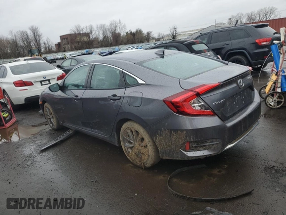2021 Honda Civic Sedan EX with VIN 2HGFC1F37MH703123, listed as a Copart auction lot 51551465 with 55,240 mi miles and Salvage Title. Bid and sale history available at carsss.com. Image 2.