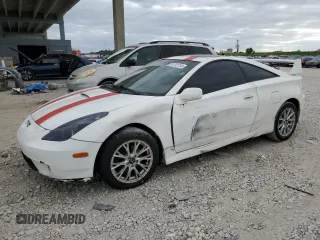 2002 Toyota Celica GT with VIN JTDDR32T020123915, listed as a Copart auction lot 81512724 with 194,756 mi miles and Salvage Title. Bid and sale history available at carsss.com. Image 1.