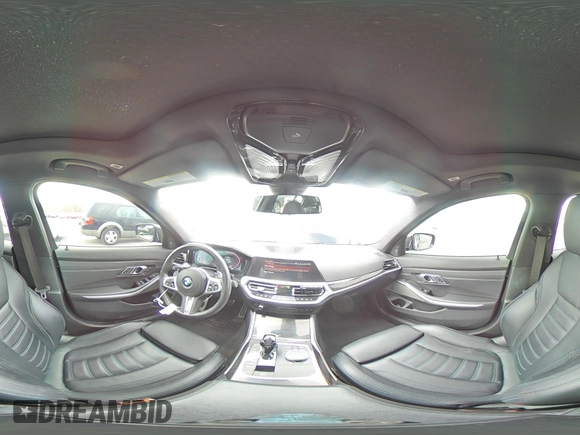 2020 BMW 3 Series M340i with VIN WBA5U7C04LFH57287, listed as a Copart auction lot 50228085 with 39,469 mi miles and Salvage Title. Bid and sale history available at carsss.com. Image 14.