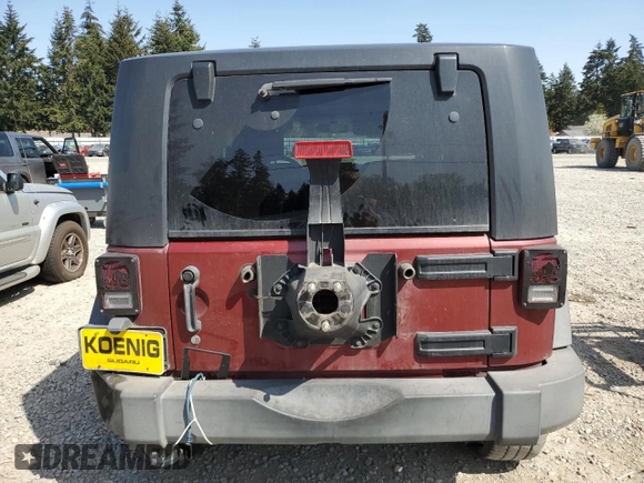 2010 Jeep Wrangler Sport with VIN 1J4AA2D11AL126197, listed as a Copart auction lot 53701635 with 141,483 mi miles and Salvage Title. Bid and sale history available at carsss.com. Image 6.