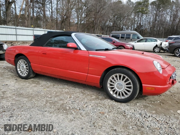 2005 Ford Thunderbird Deluxe z VIN 1FAHP60A05Y105999, wystawiony jako Copart lot #41981235 z przebiegiem 96 546 mil mil oraz Szkoda całkowita • Salvage title. Historia ofert i sprzedaży dostępna na DreamBid. Obrazek 4.