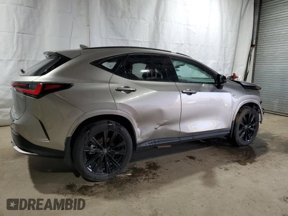 2024 Lexus NX 350 F Sport z VIN 2T2KGCEZ5RC031983, wystawiony jako Copart lot #49097585 z przebiegiem 6 402 mil mil oraz Czysty tytuł • Clean title. Historia ofert i sprzedaży dostępna na DreamBid. Obrazek 3.