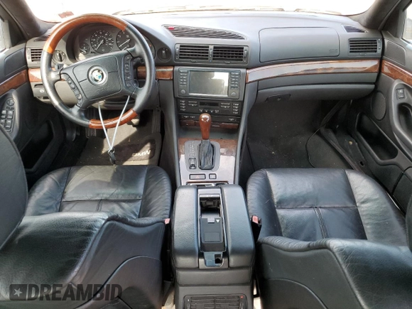 2001 BMW 7 Series 740iA with VIN WBAGG83431DN84652, listed as a Copart auction lot 64172434 with 75,598 mi miles and Salvage Title. Bid and sale history available at carsss.com. Image 8.