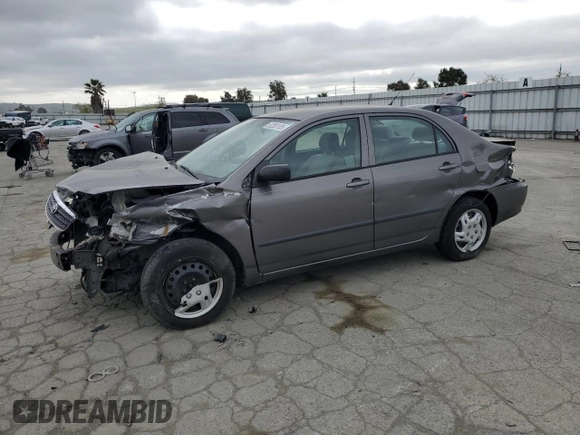 2005 Toyota Corolla CE with VIN 1NXBR32E25Z441570, listed as a Copart auction lot 53280105 with 206,619 mi miles and Salvage Title. Bid and sale history available at DreamBid. Image 1.