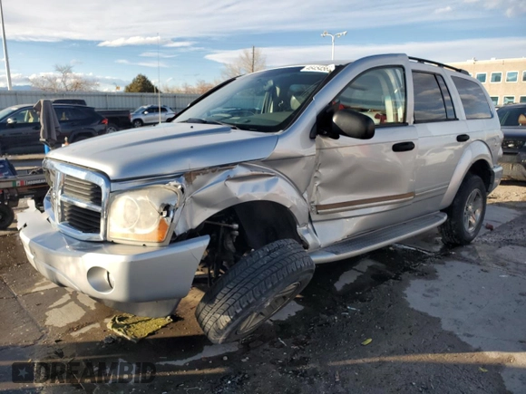 2005 Dodge Durango Limited with VIN 1D4HD58N95F533279, listed as a Copart auction lot 46454565 with 130,639 mi miles and Salvage title. Bid and sale history available at DreamBid. Image 1.