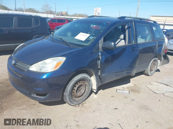 2005 Toyota Sienna CE with VIN 5TDZA23C55S304290, listed as a IAAI auction lot 41740358 with 150,535 mi miles and . Bid and sale history available at DreamBid. Image 2.