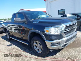 2019 Ram 1500 Tradesman with VIN 1C6SRFCT6KN601725, listed as a IAAI auction lot 42523092 with 157,264 mi miles and . Bid and sale history available at DreamBid. Image 1.