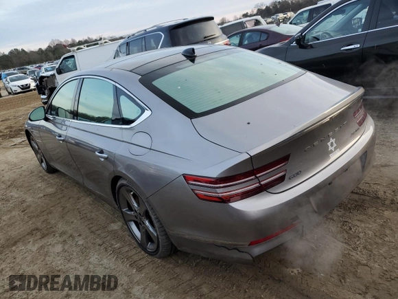2021 Genesis G80 Prestige z VIN KMTGC4SD0MU045484, wystawiony jako Copart lot #82668513 z przebiegiem 47 742 mil mil oraz . Historia ofert i sprzedaży dostępna na DreamBid. Obrazek 2.