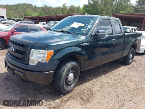 2014 Ford F-150 XL with VIN 1FTEX1CM8EFB18162, listed as a IAAI auction lot 41929491 with 1 mi miles. Bid and sale history available at carsss.com. Image 2.