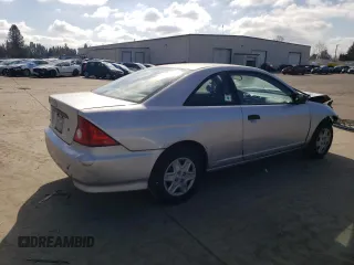 2005 Honda Civic Cpe VP with VIN 1HGEM22185L067108, listed as a Copart auction lot 48172275 with 196,724 mi miles and Salvage Title. Bid and sale history available at carsss.com. Image 3.