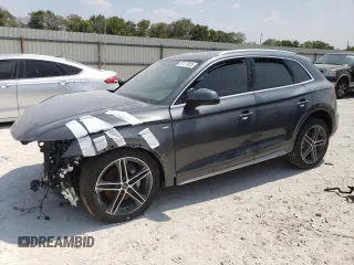 2023 Audi Q5 S line Premium Plus with VIN WA1E2AFY4P2093374, listed as a Copart auction lot 57177853 with Not provided miles and Salvage title. Bid and sale history available at DreamBid. Image 1.
