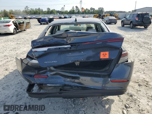 2023 Honda Accord LX with VIN 1HGCY1F21PA010031, listed as a Copart auction lot 53123635 with 40,653 mi miles and Salvage Title. Bid and sale history available at DreamBid. Image 6.