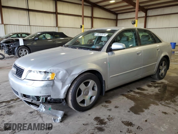 2004 Audi A4 1.8T with VIN WAULC68E34A150852, listed as a Copart auction lot 80253974 with 108,211 mi miles and Salvage Title. Bid and sale history available at carsss.com. Image 1.