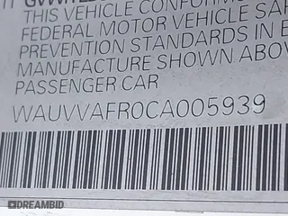 2012 Audi S5 Prestige with VIN WAUVVAFR0CA005939, listed as a IAAI auction lot 41689361 with 161,991 mi miles. Bid and sale history available at carsss.com. Image 9.