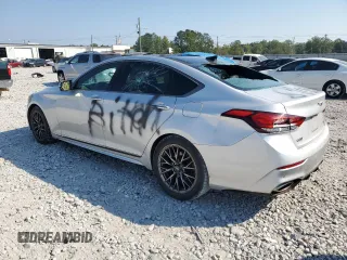2019 Genesis G80 3.8L with VIN KMTFN4JE8KU322962, listed as a Copart auction lot 75185754 with 88,469 mi miles and Salvage Title. Bid and sale history available at carsss.com. Image 2.