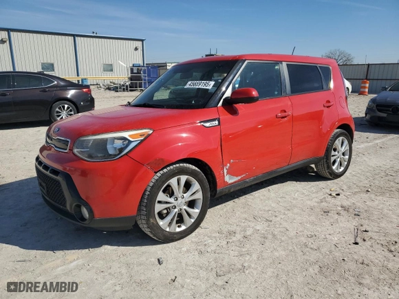 2016 Kia Soul + with VIN KNDJP3A59G7825032, listed as a Copart auction lot 45669195 with 215,616 mi miles and Salvage Title. Bid and sale history available at carsss.com. Image 1.