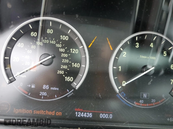 2013 BMW 7 Series 750Li xDrive with VIN WBAYF8C58DD139800, listed as a Copart auction lot 51087605 with 124,436 mi miles and Salvage Title. Bid and sale history available at carsss.com. Image 9.