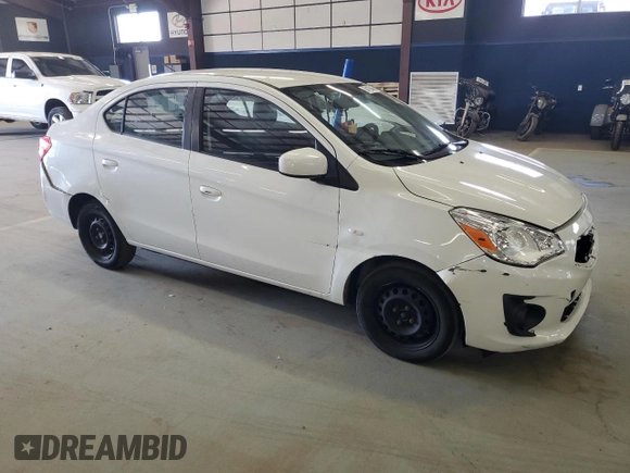 2018 Mitsubishi Mirage ES with VIN ML32F3FJ8JHF03910, listed as a Copart auction lot 54128455 with 124,797 mi miles and Salvage title. Bid and sale history available at DreamBid. Image 4.