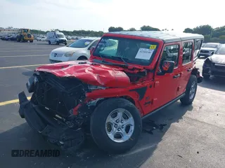 2021 Jeep Wrangler Unlimited Sport S z VIN 1C4HJXDN6MW685705, wystawiony jako IAAI lot #42344146 z przebiegiem 53 859 mil mil oraz . Historia ofert i sprzedaży dostępna na DreamBid. Obrazek 6.