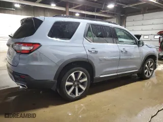 2023 Honda Pilot Elite with VIN 5FNYG1H89PB043021, listed as a Copart auction lot 51522675 with 27,465 mi miles and Salvage Title. Bid and sale history available at carsss.com. Image 3.