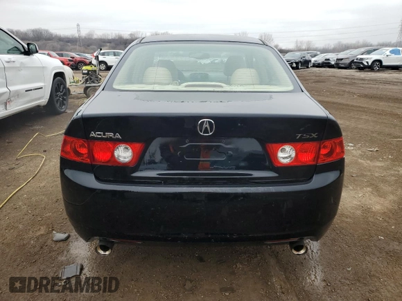 2004 Acura TSX w/Navigation with VIN JH4CL969X4C013680, listed as a Copart auction lot 52547525 with 136,098 mi miles and Salvage title. Bid and sale history available at DreamBid. Image 6.