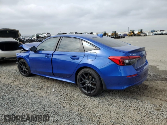 2024 Honda Civic Sedan Sport with VIN 2HGFE2F51RH552093, listed as a Copart auction lot 48624145 with 16,076 mi miles and Salvage Title. Bid and sale history available at carsss.com. Image 2.