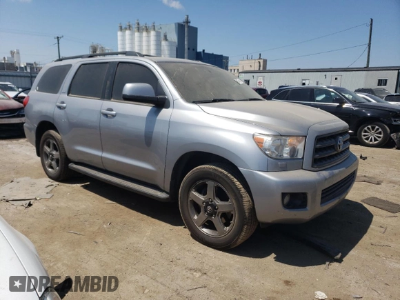 2011 Toyota Sequoia SR5 with VIN 5TDBY5G1XBS054676, listed as a Copart auction lot 64654794 with 203,823 mi miles and Salvage Title. Bid and sale history available at carsss.com. Image 4.