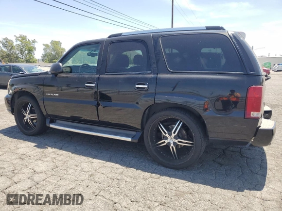 2002 Cadillac Escalade z VIN 1GYEC63T42R189976, wystawiony jako Copart lot #57852565 z przebiegiem 243 089 mil mil oraz Szkody całkowita. Historia ofert i sprzedaży dostępna na DreamBid. Obrazek 2.