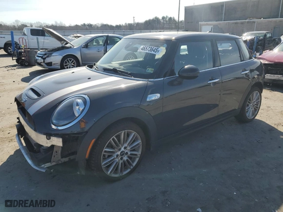 2019 MINI Hardtop 4 Door Cooper S with VIN WMWXU3C56K2H88799, listed as a Copart auction lot 46573645 with 41325 miles and Salvage Title. Bid and sale history available at carsss.com. Image 1.