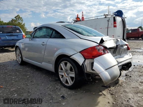 2005 Audi TT with VIN TRUWF28N051005680, listed as a Copart auction lot 72948404 with 158,370 mi miles and Salvage Title. Bid and sale history available at carsss.com. Image 2.