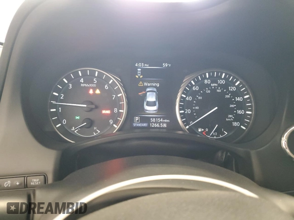 2019 Infiniti Q50 3.0t LUXE with VIN JN1EV7AR3KM590707, listed as a Copart auction lot 47486755 with 58,154 mi miles and Salvage Title. Bid and sale history available at carsss.com. Image 9.