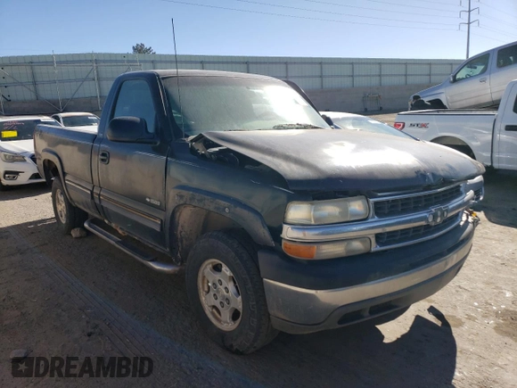 1999 Chevrolet Silverado 1500 with VIN 1GCEK14V1XE111469, listed as a Copart auction lot 41751615 with 0 mi miles and Clean Title. Bid and sale history available at carsss.com. Image 4.